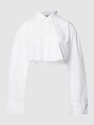 Korte blouse met overhemdkraag