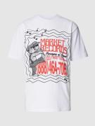T-shirt met motiefprint, model 'MARKET RECORDS'