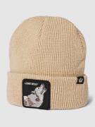 Beanie met motiefstitching, model 'SINGLED OUT'