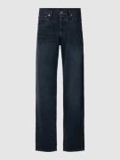 Straight leg jeans in 5-pocketmodel, model '501 BLUE BLACK STRETCH'