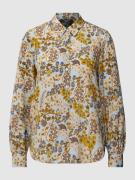 Zijden blouse met all-over motief, model 'BELFAST'