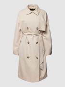 Trenchcoat met strikceintuur, model 'DOREEN'