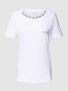 T-shirt met stiksels