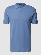 Slim fit poloshirt in effen design