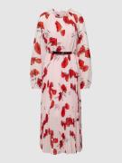 Midi-jurk met all-over bloemenmotief
