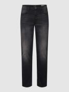 Slim fit jeans met labelpatch, model 'Jet'