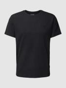 T-shirt met labelstitching, model 'Dinton'