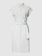 Linnen jurk met streepmotief, model 'Driga'