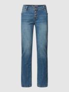 Jeans met labeldetails, model 'Malibu'