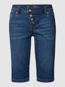 Korte jeans met labeldetails