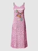 Knielange jurk met dierenprint, model 'MOTHERFLY'