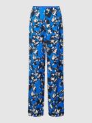 Regular fit stoffen broek met all-over bloemenprint