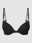 Beha met labeldetails, model 'PUSH UP PLUNGE'