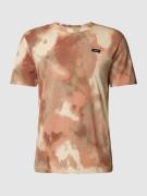 T-shirt met all-over camouflagemotief