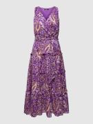 Midi-jurk met bloemenmotief, model 'LACAIDE'