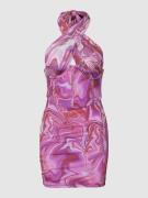 Mini-jurk met all-over motief, model 'TIE DYE'