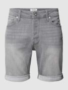 Korte jeans met labelpatch, model 'RICK'
