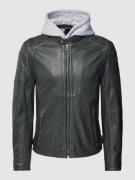 Regular fit leren jack in bikerlook, model 'Rylo'