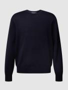 Gebreide pullover van scheerwol met ronde hals