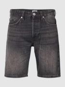 Korte jeans met labelpatch, model 'EDGE'