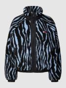 Sherpa jacket met dierenprint, model 'ZEBRA'