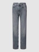 High rise straight fit jeans in 5-pocketmodel