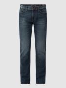 Straight fit jeans met stretch