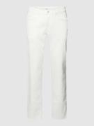 Straight fit jeans met labelpatch, model 'Cadiz'