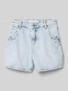 Jeansshorts met labelpatch