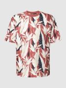 T-shirt met all-over bloemenprint