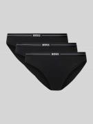 Slip met elastische band met logo in een set van 3 stuks