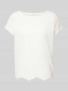 T-shirt met broderie anglaise