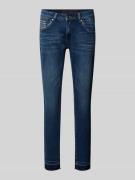 Skinny fit jeans met pailletjes, model 'CHERRY'