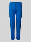 Slim fit stoffen broek met riemlussen, model 'CECCO'