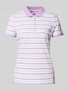 Slim fit poloshirt in two-tone-stijl