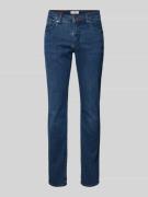 Straight fit jeans met labelpatch, model 'CHUCK'
