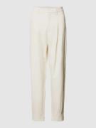 Tapered fit stoffen broek met bandplooien, model 'TAILOR'