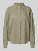 Linnen blouse met platte kraag, model 'Lino'