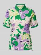 Regular fit poloshirt met bloemenprint, model 'STYLE. Cila'