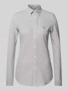 Overhemdblouse met button-downkraag, model ‘HEIDI’