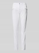 Slim fit broek met asymmetrische knoopsluiting, model 'Florida'