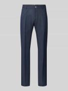 Slim fit pantalon met structuurmotief, model 'Hank'