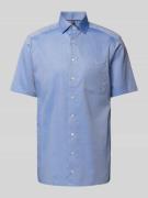 Modern fit zakelijk overhemd met borstzak, model 'Bergamo'