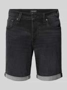 Korte regular fit jeans in effen design, model 'RICK'