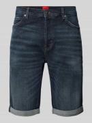 Korte tapered fit jeans in 5-pocketmodel, model '634'
