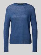 Gebreide pullover van puur vlas, model 'ATZECO'