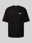 Oversized T-shirt met labelprint, model 'ALCHAR'