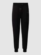 Sweatpants met labelapplicatie, model 'Q-Series'