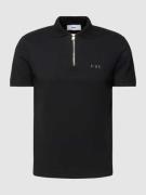 Regular fit poloshirt met ritssluiting