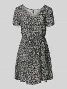 Mini-jurk van viscose met bloemenmotief, model 'EASY JOY'